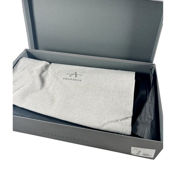 Aquatalia Women's Size US 8M Black Geovanna Boot Tall Leather Zipper Boot $890 - Picture 5 of 11